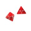 Yiotfandoll 5PCS Polyhedral Dice 20mm D4 for Dungeons and Dragons DND RPG MTG Dice Table Games Red with Black Bag