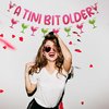 Pink A Tini Bit Older Glitter Banner，Martini Birthday Banner Decorations，Trendy Birthday Party Decorations Green Pink Glitter.