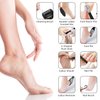 7d24hcare Electric Callus Remover for Feet, 16 Pack Rechargeable Pedicure Kit, Waterproof Foot Scrubber Tool with 3-Roller Head & 2-Speed for Cracked Heels & Dead Skin