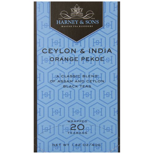 Harney & Sons Black Tea, Orange Pekoe, 20 Tea Bags
