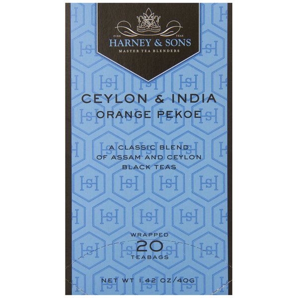 Harney & Sons Black Tea, Orange Pekoe, 20 Tea Bags