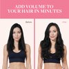 GOO GOO Clip in Hair Extensions Real Human Hair, 20inch 150g 9Pcs, 1 Jet black, Remy Human Hair Extensions Clip ins for Women, Natural Human Hair