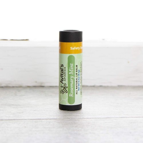 2 Pack of Natural Beeswax Lip Balm in Double Size Eco-Friendly Paperboard Tubes| Rosemary Mint and Green Tea and Aloe