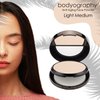 Bodyography Anti Aging Face Powder (Light Medium): Matte Oil-Free Salon Foundation Powder Makeup w/ Vitamin E, C & Antioxidants | Gluten-Free, Cruelty-Free, Paraben-Free