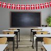 G128 Denmark Danish Bunting Banner | Flag 8.2 x 5.5 Inch, Full String 33 Feet | Printed 150D Polyester, Decorations For Bar, School, Festival Events Celebration