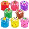 8pack Jelly Cube Slime,Party Favors for Kids, Non Sticky,Wet,Soft Sludge Toy Mini Slime Bulk for Boys Girl