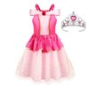 Chillife Princess Dress up for Girls, Kids Dress Up & Pretend Play With Princess Dresses Crown Cape for Little Girls, Princess Dresses for Girls Toddler Age 3-6 Year Old