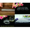 1000 PCS Hair Bands, Clear Elastic Hair Band, Mini Hair Rubbers Ties for Girls Ponytail Hair Accessories, Soft Elastic Bands Non-Slip Small Hair Ties, with 2 PCS Topsy Tail Hair Tools.