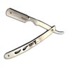 Classic Samurai CS-102 Stainless Steel Professional Barber Straight Edge Razor with 15 Astra Double Edge Razor Blades (Silver + 15 Astra Blades)