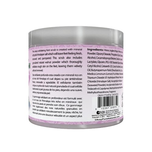 OKAY Pure Naturals Pink Salt Foot Scrub 6oz