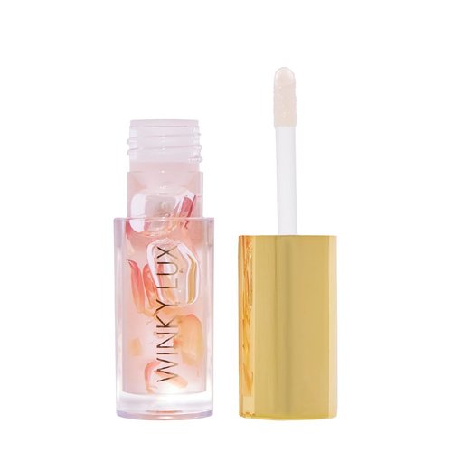 Winky Lux Flower Petal Hydrating Lip Oil - Non-Sticky Lip Gloss for Dry & Damaged Lips, Enhances Shine - Softening Glow Lip Oil - Vegan, Paraben-Free