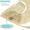 Clip in Ponytail Hair Extensions Long Straight Pony tail Hair Extensions Silky Loxxy 100% Real Remy Long Ponytail Extension Extension 18 Inch Platinum Blonde 80g