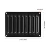 Air Vent Cover 8.4 x 5.9 Inch Black Plastic Air Return Grill Ceiling Ventilation Cover HVAC Vent Cover for RV Bus Trailer Yacht Bus