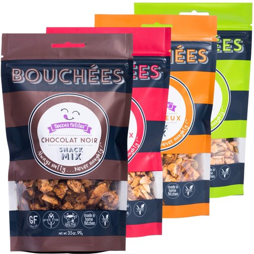Becca’s Petites Gluten Free Healthy Party Mix – Mixed Nuts, Seeds – Variety Pack – Great Grain Free Granola or Cereal Topping - No Artificial Ingredients, 3.5 & 4 Oz Bags (4-Pack)