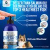 Omega 3 Fish Oil for Dogs - Better Than Salmon Oil for Dogs - Dog Fish Oil Supplement for Shedding, Allergy, Itch Relief - Supports Dry Skin, Joints - Dog Skin and Coat Supplement - Fish Oil Liquid