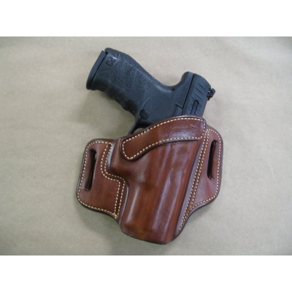 Azula Leather 2 Slot Molded Pancake Belt Holster for Walther PPQ M2 .45 OWB CCW TAN RH