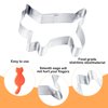 5 Pcs Cat Cookie Cutter, Safe Stainless Funny Cookie Cutters with 5 Different Cat Shapes Reusable Washable Cookies Cutter Set for Kitchen Baking Dessert Making