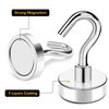 TRYMAG Magnetic Hooks Heavy Duty, 30Lbs Super Strong Magnet Hooks for Hanging, Neodymium Earth Magnets with Hook for Refrigerators and Cruise Cabin, Grill, Workplace-25pcs