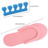 Tbestmax 24 Pair Disposable Flip Flops, Random Color Foam Slippers for Foot Spa Pedicures in Kid Party with 24 Pair Toe Separators Bulk