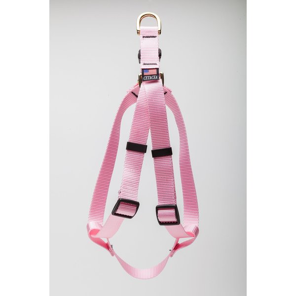 Cetacea Step-in Pet/Dog Harness - Webbing Width 3/4" Distance Around Torso 18" - 28" - Medium - Baby Pink