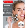 3-IN-1 Metal Massage Roller, Scalp Massager and Gua Sha, Metal Face Massager Roller Guasha, Facial Massage Roller