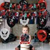 AM/Z Venom 2 Party Decorations,Venom 2 Birthday Party Supplies For Venom Party Supplies Includes Banner - Cake Topper - 12 Cupcake Toppers - 18 Balloons - 30 Venom Stickers