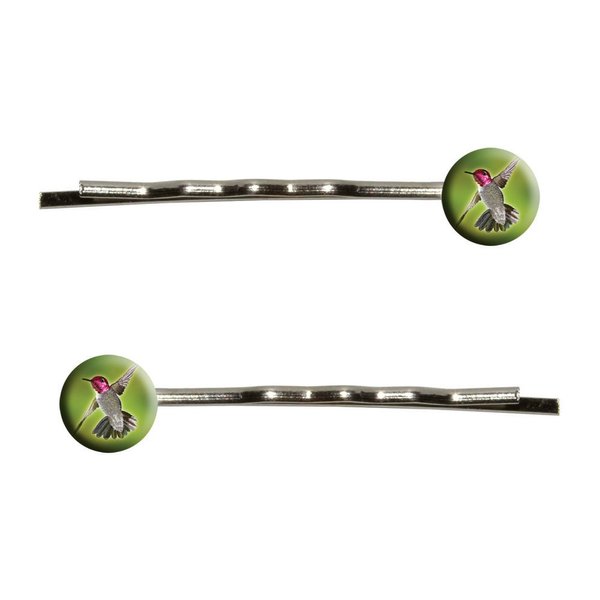 Anna's Hummingbird - Bird Bobby Pins Barrettes Hair Styling Clips