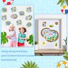 CY2SIDE Summer Pool Stickers Scene - Make A Pool Sticker Scene Art Craft with Swimming Ring for Kids Make Your Own Summer Pool Sticker Scene Art Craft DIY Summer Party Games Classroom Fun Activities