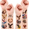 81PCS Eagle Tattoo Temporary Tattoos Eagles Theme Birthday Party Decorations Supplies Favors American Eagle Tattoos Stickers Cute Gifts for Kids Boys Girls Prizes Rewards