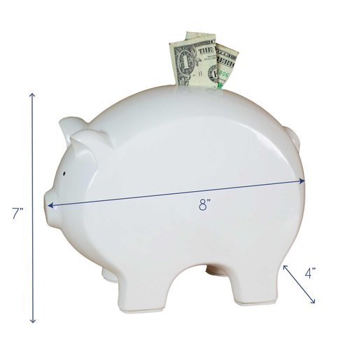 Personalized Teepee Aqua Mint Piggy Bank