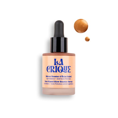 La Crique - Bronzing Face Serum - Hydrating Serum with Hyaluronic Acid - Anti-Pollution Bronzer Drops for Radiant Skin Glow - All Skin Types - 99% Natural Ingredients Face Tanner - Vegan - 1 Fl Oz