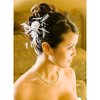 Ivory Feather Bridal Comb Floral Hair Comb Accesories