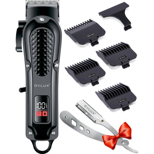 OVLUX Cordless Hair Clippers for Men: Professional Barber Clippers for Precision Grooming, Rechargeable and Powerful - Máquina para Cortar Pelo de Hombre