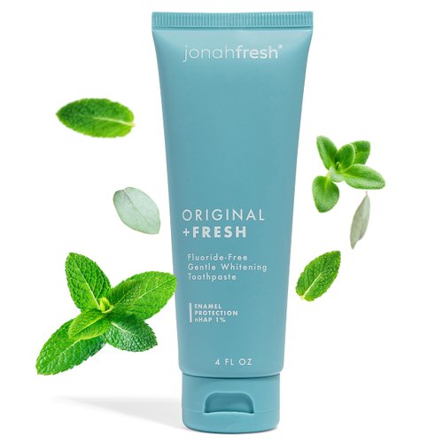 Jonah Fresh Fluoride-Free Nano Hydroxyapatite Toothpaste - Gentle Whitening, Re mineralizing, for Sensitive Teeth | All Natural, Sulfate Free