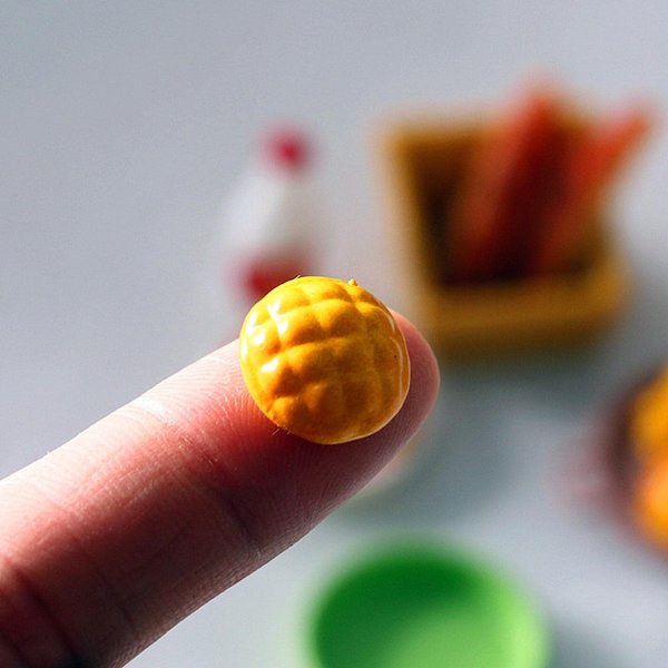 6Pcs 1/12 Miniature Bread Miniature Dollhouse Accessories