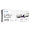 OWELL Lancing Device Kit – Adjustable Depth, Pain-Free Blood Glucose Testing, Includes 4 Needle Gauges/Needle Thickness, Compatible with Most Lancets – Includes 40 Sterile Lancets