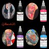 BAODELI 14Pcs Tattoo Ink Set - 1 oz 30ml/Bottle Tattoo Inks Pigment Kit for 3D Makeup Beauty Skin Body Art - 14 Colors