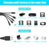 Xahpower 5 in 1 USB Charger Cable Cord for Nintendo NDS Lite/Wii U/New 3DS(XL/LL),3DS(XL/LL),2DS,DSi(XL/LL),NDS/GBA SP(Gameboy Advance sp),PSP 1000 2000 3000