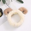 STOBOK Makeup Horn Headband Cartoon Elastic Washing Face Hair Band Cosmetic Shower Plush Hair Accessories