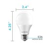LUXRITE A19 LED Bulb 60W Equivalent, 3000K Soft White, 800 Lumens, Dimmable Standard LED Light Bulbs 9W, Enclosed Fixture Rated, Energy Star, E26 Medium Base - Indoor and Outdoor (16-Pack)