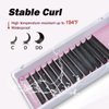 ALLOVE Eyelash Extension Cashmere Super Easy Fan Volume Lash Extensions 0.03mm C Curl 8-15mm Mixed Tray Rapid Blooming Volume Lashes Self Fanning Lash Extension Supplies