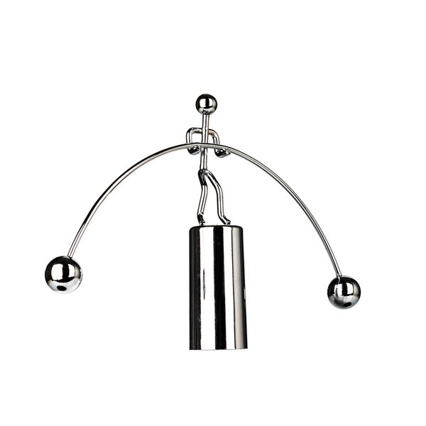 Sunnytech Mini Steel Balance Toy Weightlifter Kinetic Art Balance Toy Balancing Decompressive Science Psychology Home Offic Decor Desk Decor Toy WJ064
