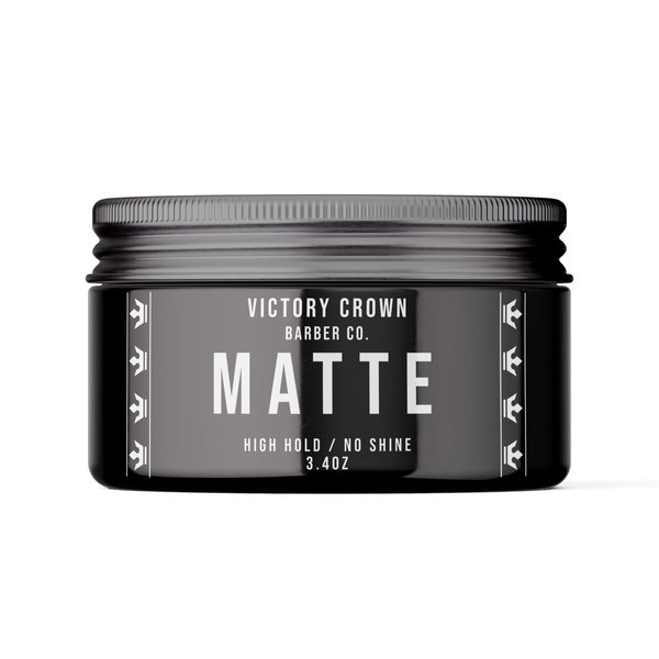 Victory Crown Matte Clay Pomade for Men - High Hold & No Shine - Hair Paste Pomade - Non Greasy - 3.4oz