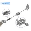 E&K Sun Shade Sail Hardware Kit with Tension Cable Winch Pad Eyes Hooks for Rectangle Sun Shade Sails Installation