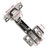 TamBee 1 Pair 45 Degree Hinges Soft Close Cabinet Corner Hinges Kitchen Cupboard Concealed Hinges Stainless Steel Hydraulic Buffer Dampers for Cabinet Door with Screws