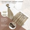 Sunny Clip in Hair Extensions Blonde Clip in Extensions Real Human Hair Blonde Hair Clip Extensions Invisible Clip in Extensions Light Blonde Highlights Golden Blonde Hair Extensions 120g 7pcs 18inch