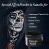 BOBISUKA Makeup Special Effects Dirt Powder for Halloween Makeup Theme Party Wedding Movies Stage Performances Cosplay(0.78 oz)(Charred Ash)