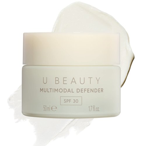 U Beauty Multimodal Defender SPF 30 - Mineral Zinc Oxide Facial Sunscreen for Broad Spectrum Protection Against UVA/UVB, with Vitamin C + E, Reduce & Prevent Dark Spots & Sun Damage - 1.7 fl oz