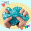 Premade Glassy Clear Slime Kit, 10 Add-ins Glitters Sparkles Sequins Confetti, Squishy Sensory Toy, Unique Craft Best Gift for Ages 6-12 (Galaxy Goo)