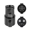 AplysiaTech J1772 EV Charger to Tesla Charging Adapter, 80A/240 VAC, SAE J1772 Charging to Tesla Charging Adapter, Fit for Model 3, Y, S, X (Only for Tesla Owners)